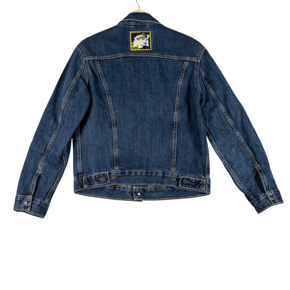 Vintage Levi's‎ Patched Denim Jacket S Authentic 70s-90s Patches Guns N Roses - Picture 3 of 16